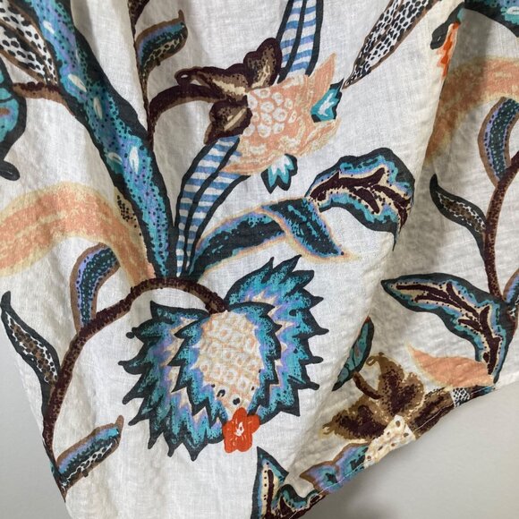 Womens Hayden Floral Off Shoulder Blouse Tie Sleeve S Cotton NWT - Picture 10 of 11